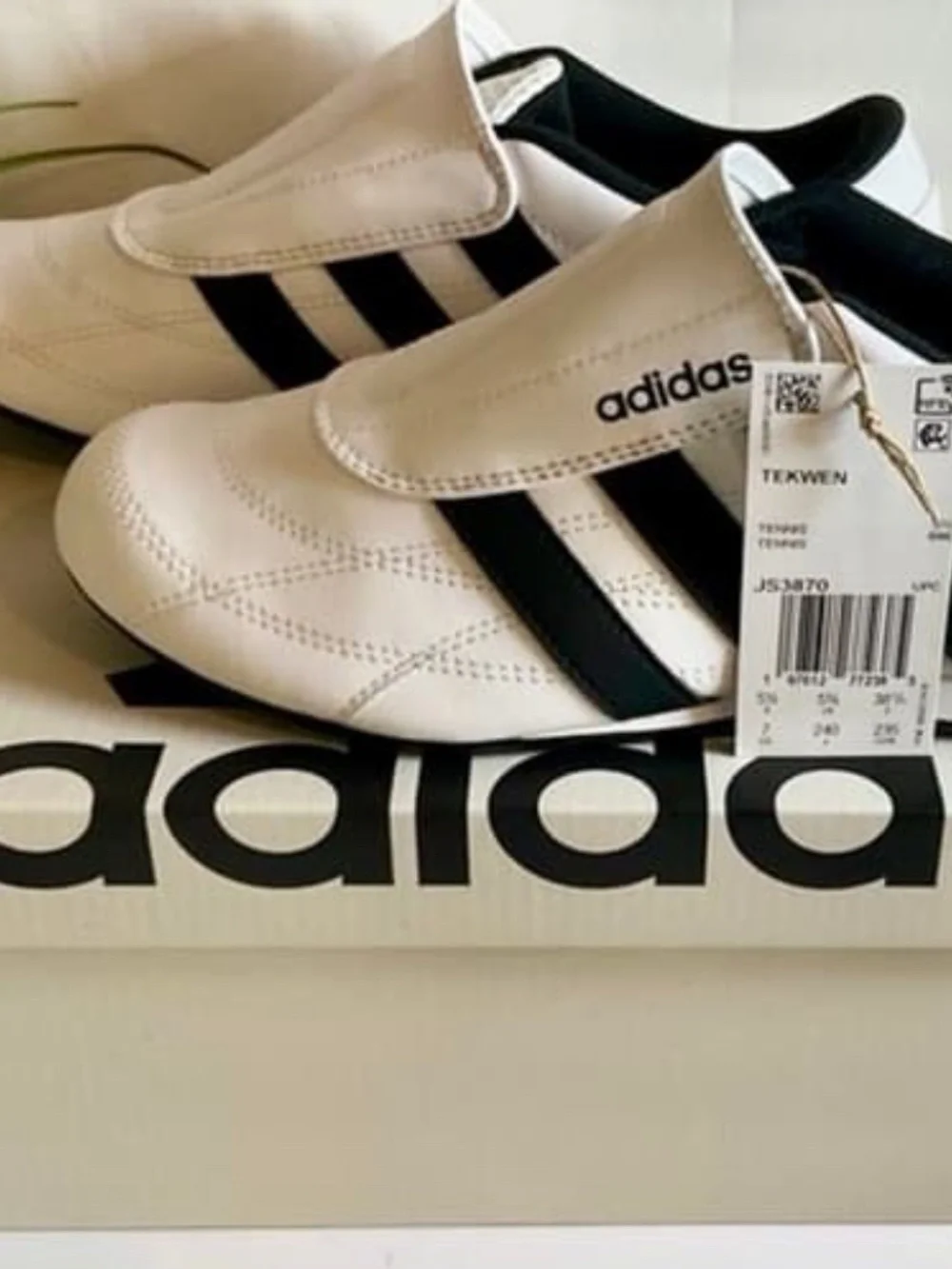 ADIDAS WOMEN'S TEKWEN SLIP-ON SNEAKERS~SIZE 7~BLACK AND WHITE~NEW!